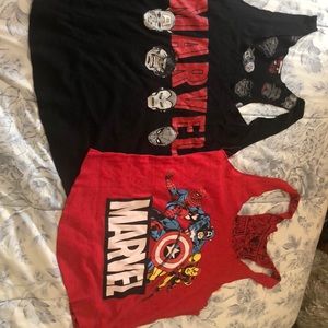 Preowned marvel tops